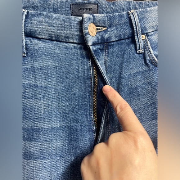 Mother High Waisted Looker Ankle Jeans in Popism size 32 woman’s jeans denim - Picture 3 of 9